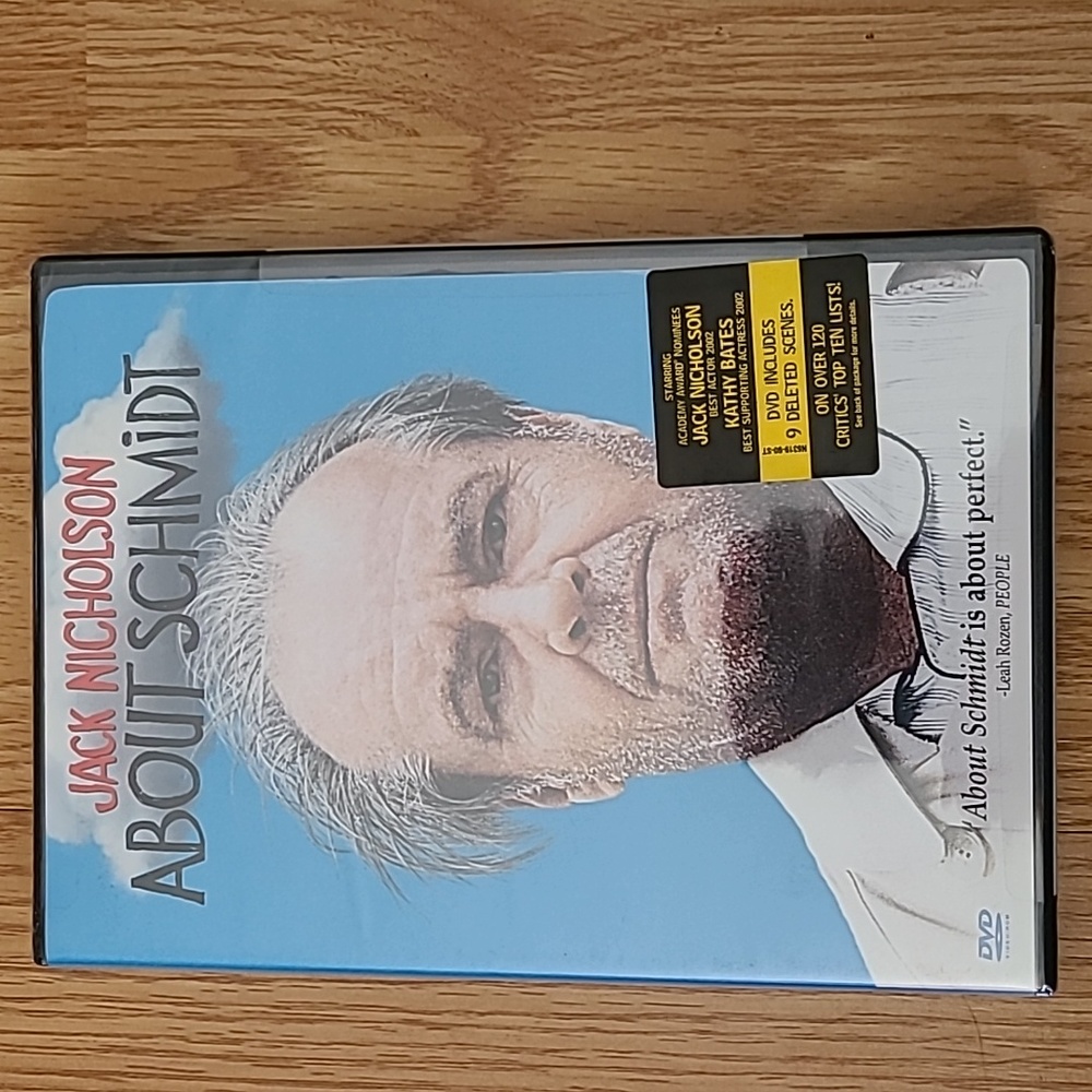About Schmidt DVD, Jack Nicholson